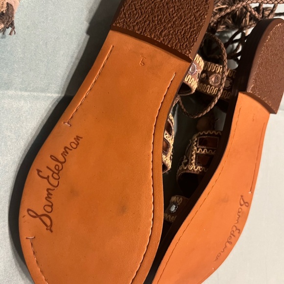 Sam Edelman size 9 lace up sandals - Picture 5 of 6